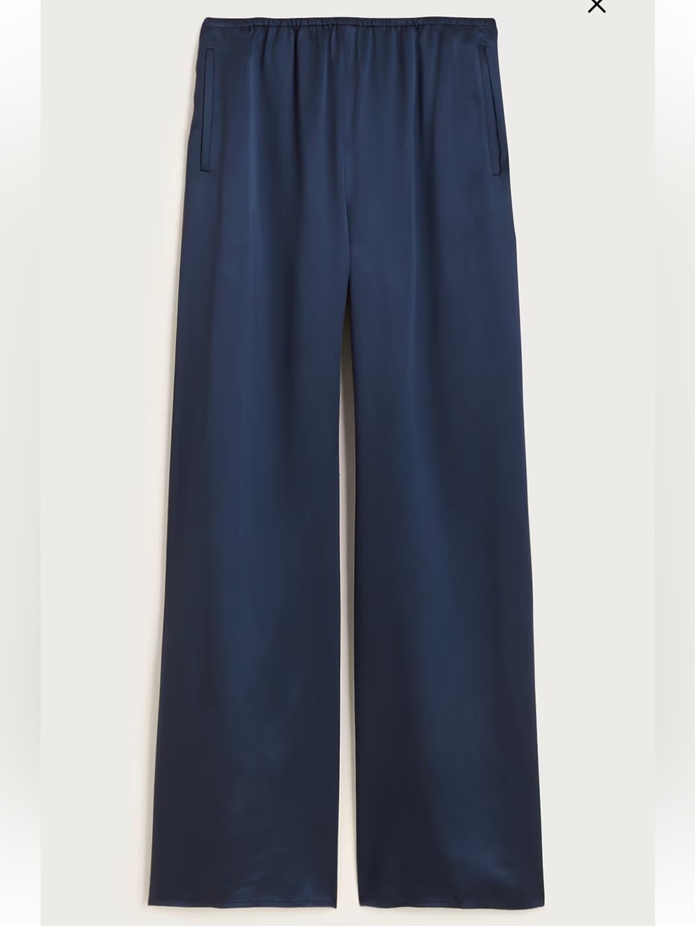 NWT JCrew Tall Cosmo pant in luster charmeuse - Navy - Small Tall - CN716 - Picture 2 of 14